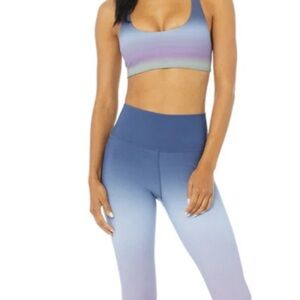 ALO Yoga Gradient Sports Bra in Blue and Purple